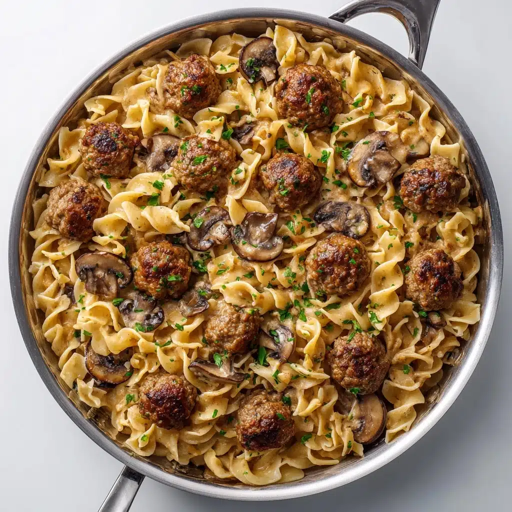 One Pan Meatball Stroganoff Recipe 4 One Pan Meatball Stroganoff Recipe - Recipe Image