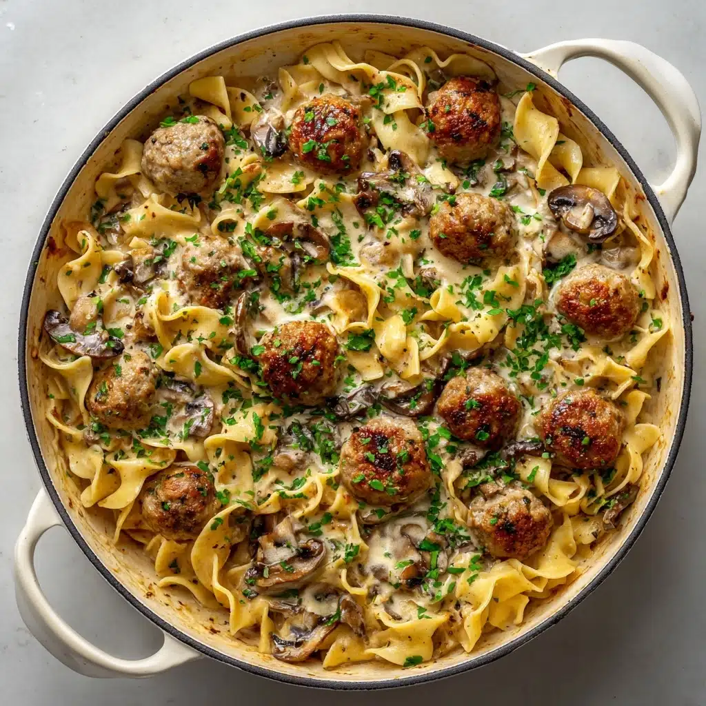 One Pan Meatball Stroganoff Recipe 5 One Pan Meatball Stroganoff Recipe - Recipe Image