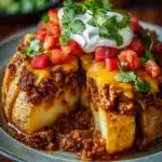 Taco Loaded Baked Potatoes Recipe