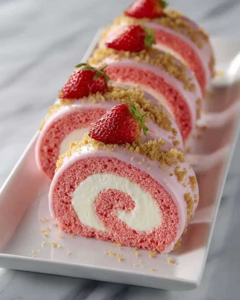 Strawberry Shortcake Cheesecake Rolls Recipe