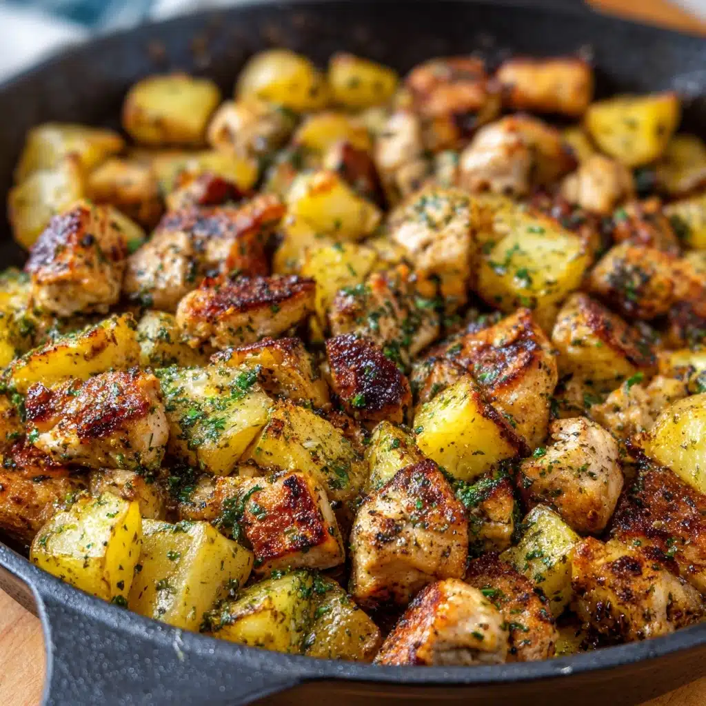 Garlic Butter Chicken and Potatoes Skillet Recipe 4 Garlic Butter Chicken and Potatoes Skillet Recipe - Recipe Image