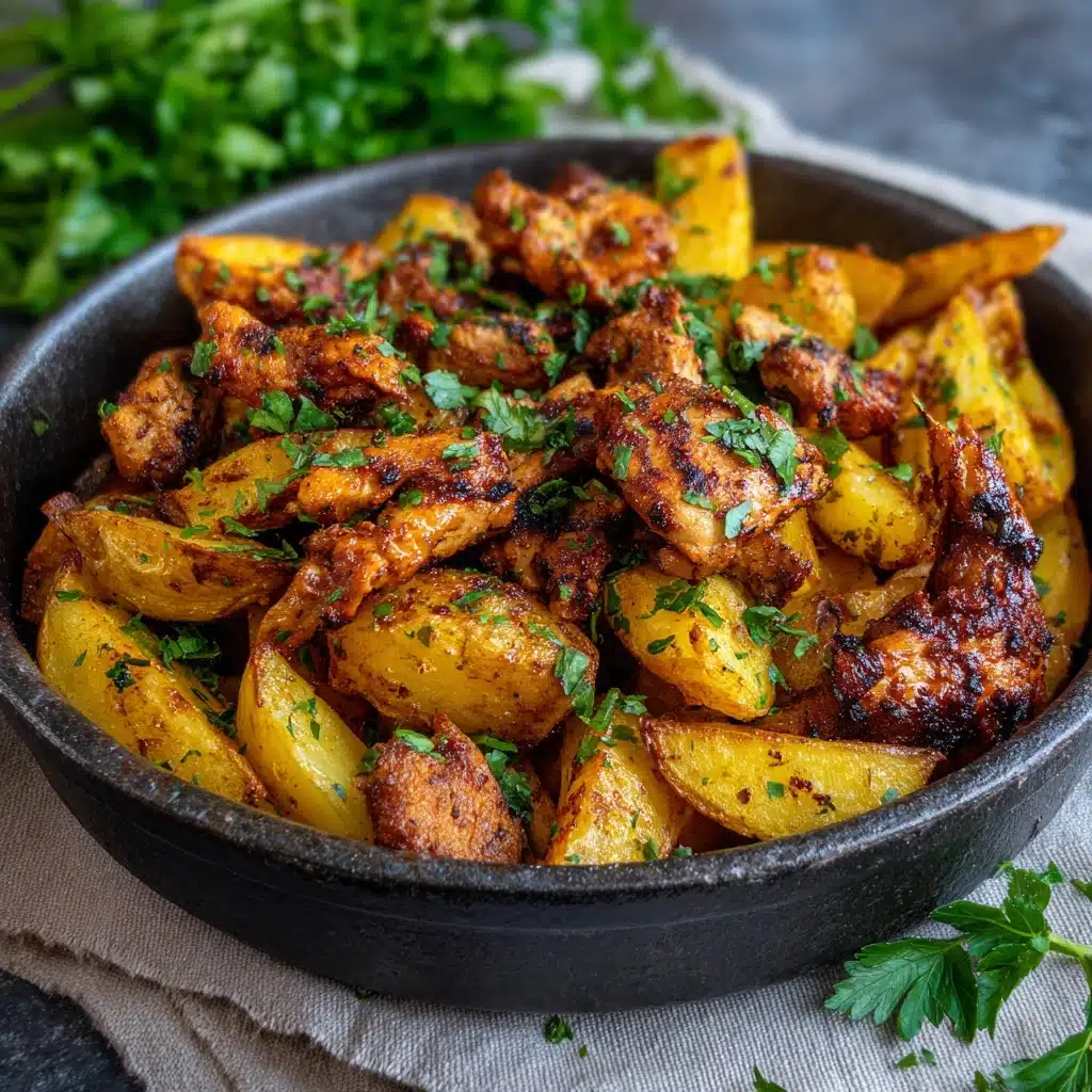 Garlic Butter Chicken and Potatoes Skillet Recipe 5 Garlic Butter Chicken and Potatoes Skillet Recipe - Recipe Image