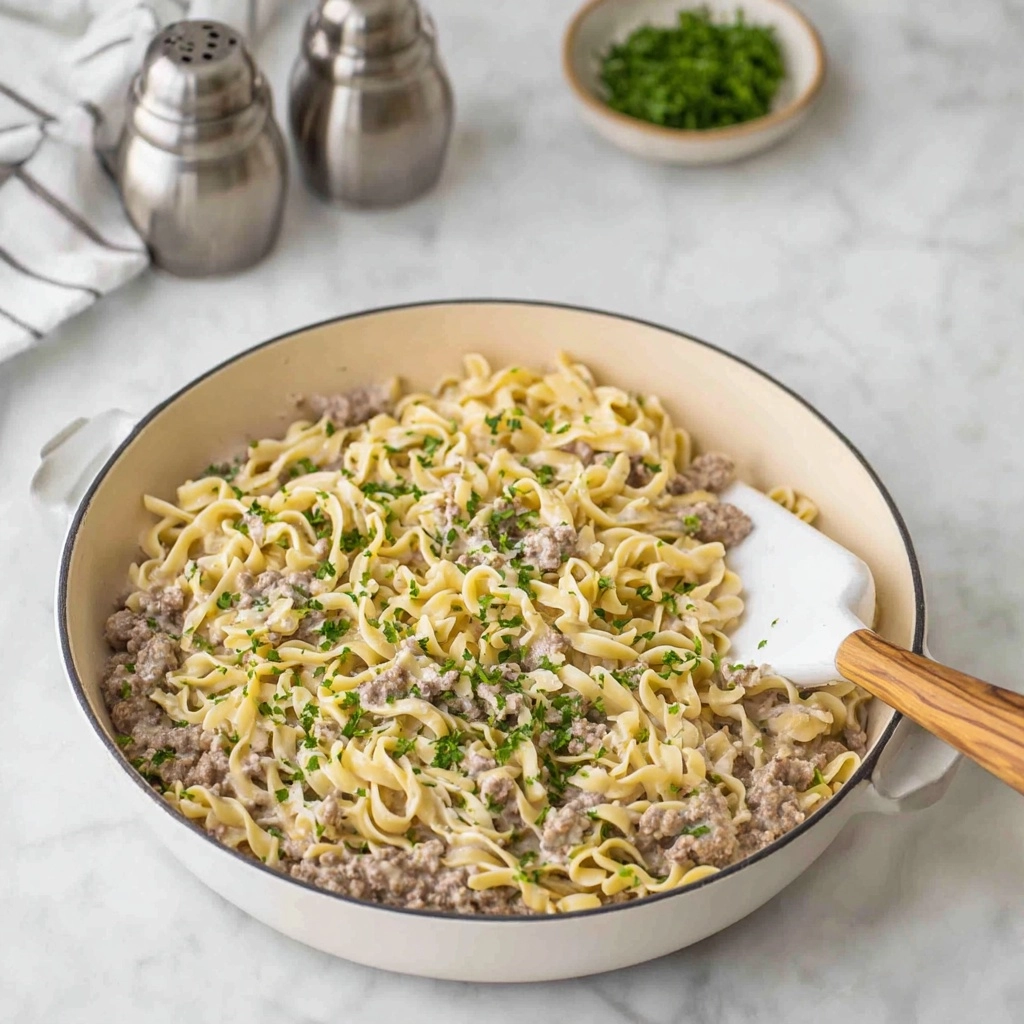 Ground Beef Stroganoff, 5 Consider doubling the Recipe - Recipe Image