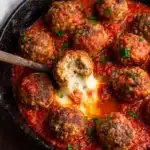 Mozzarella Stuffed Meatballs (low carb, keto) Recipe