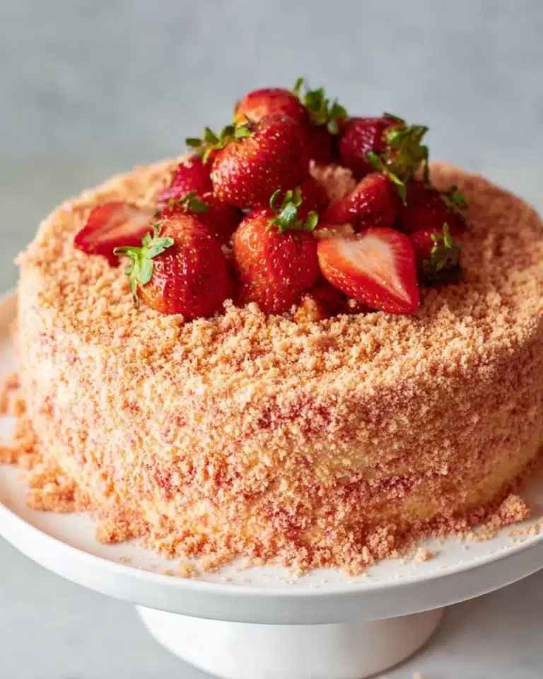 Strawberry Crunch Cheesecake Recipe
