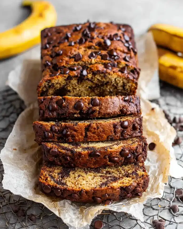 Super Moist Chocolate Chip Banana Bread Recipe