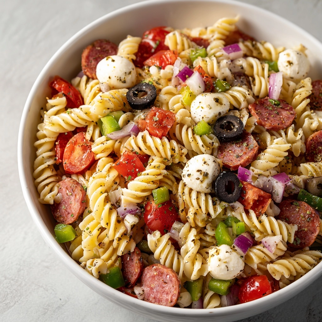 Zesty Italian Pasta Salad Recipe 4 Zesty Italian Pasta Salad Recipe - Recipe Image