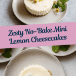 Zesty No-Bake Mini Lemon Cheesecakes