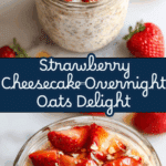 Strawberry Cheesecake Overnight Oats Recipe
