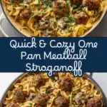 One Pan Meatball Stroganoff Recipe