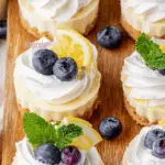 Lemon Blueberry Mini Cheesecakes Recipe