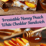 Honey Peach White Cheddar Grilled Cheese Sandwich Recipe