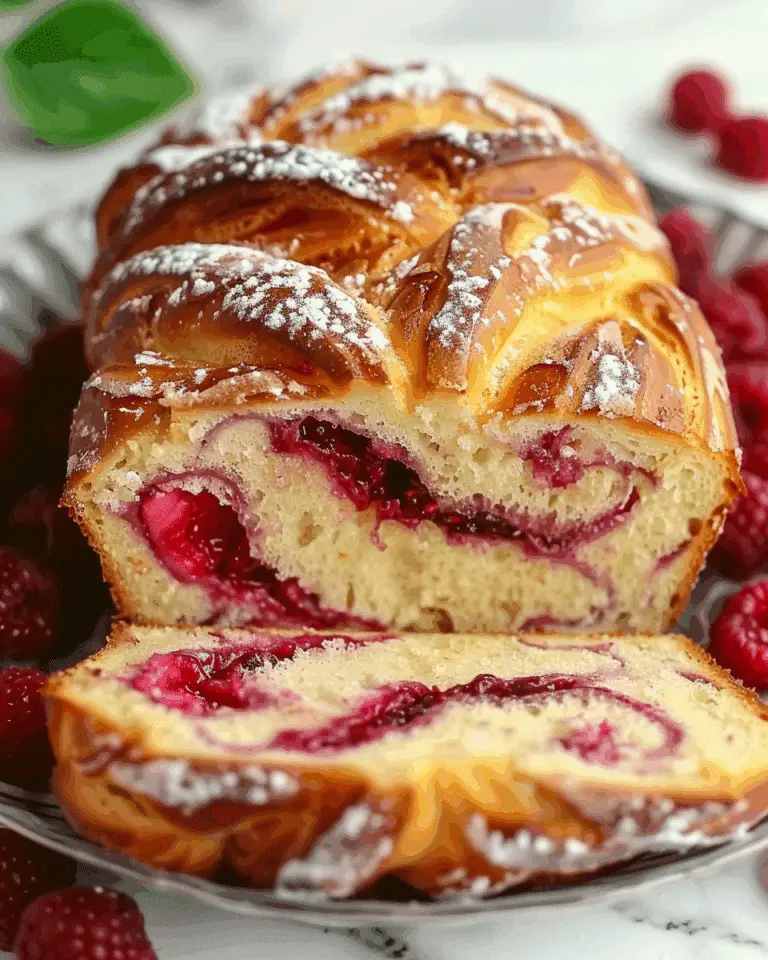 Raspberry Swirl Brioche Loaf