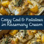 Cod & Potatoes in Rosemary Cream Sauce Recipe
