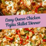 Queso Chicken Fajita Skillet Recipe