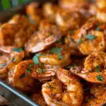 Baked Cajun Shrimp in Tin Foil Tray