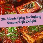 Quick & Easy Spicy Gochujang Sesame Tofu Recipe