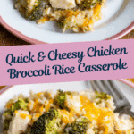 Easy Cheesy Broccoli Chicken and Rice Casserole Recipe