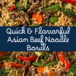 Asian Ground Beef Noodle Bowls Recipe