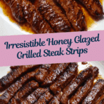 Grill Pan Honey Glazed Steak Strips Recipe
