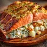 Crab & Shrimp Stuffed Salmon Recipe