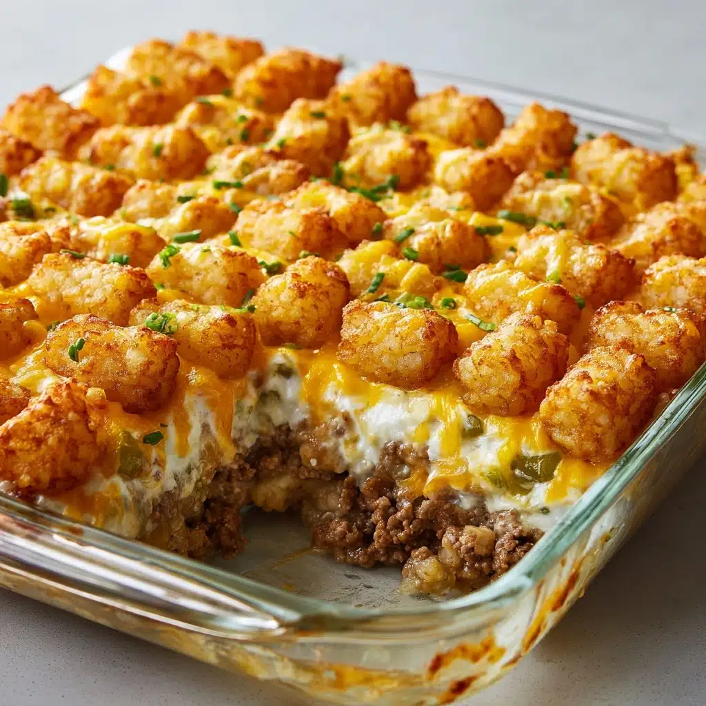 The BEST Tater Tot Casserole Recipe 4 The BEST Tater Tot Casserole Recipe - Recipe Image