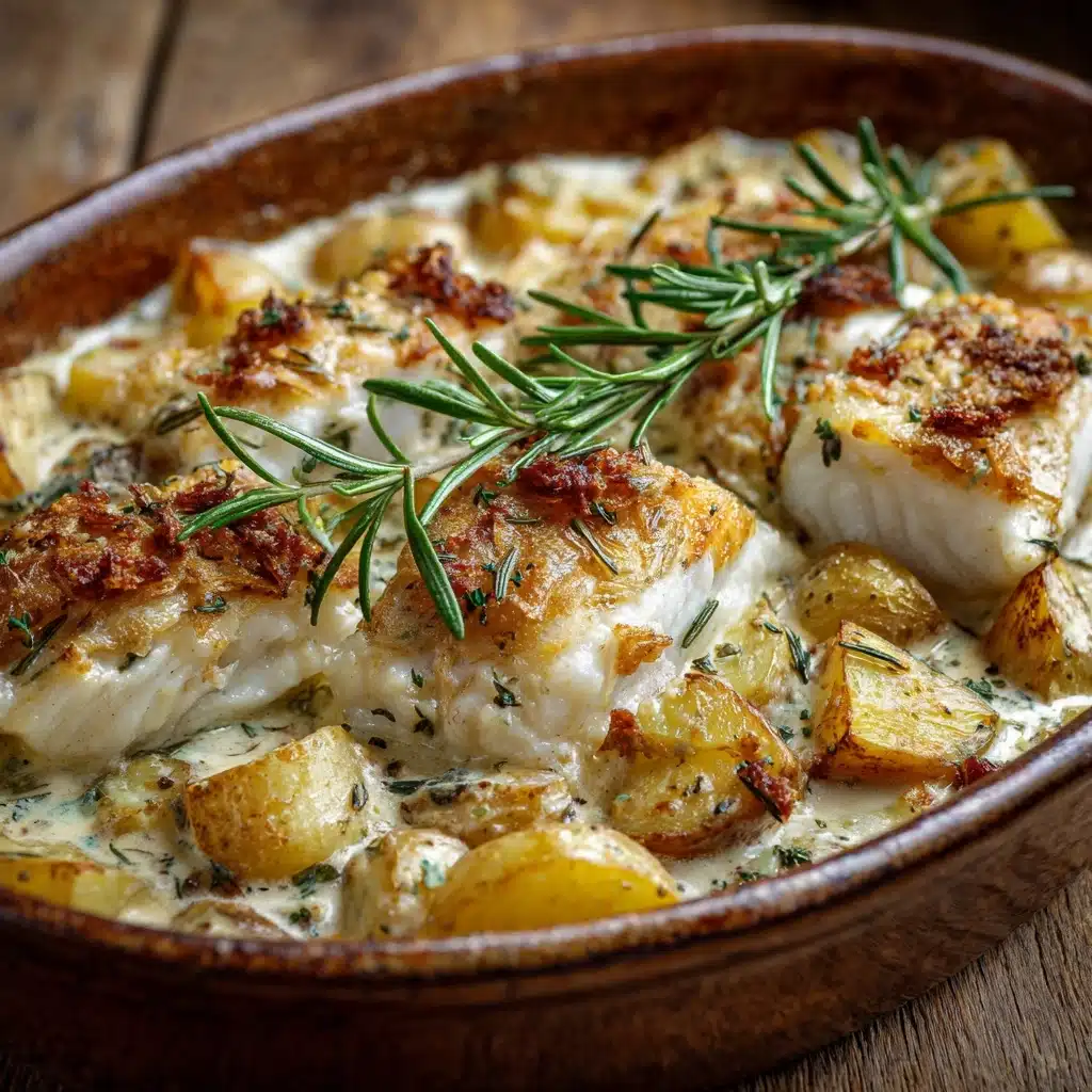 Cod & Potatoes in rosemary cream sauce Recipe 5 Cod & Potatoes in rosemary cream sauce Recipe - Recipe Image