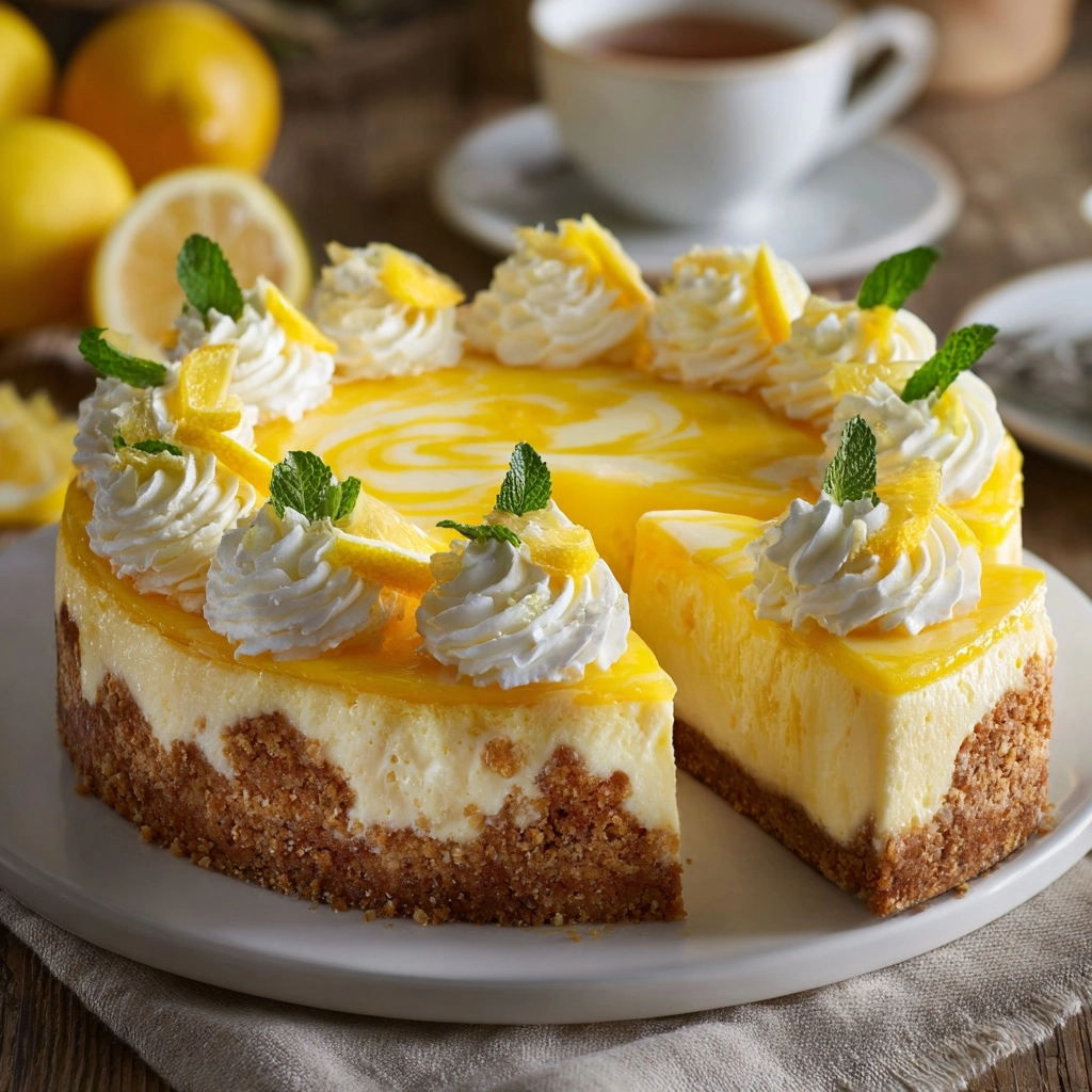 Lemon Cheesecake Recipe 4 Lemon Cheesecake Recipe - Recipe Image