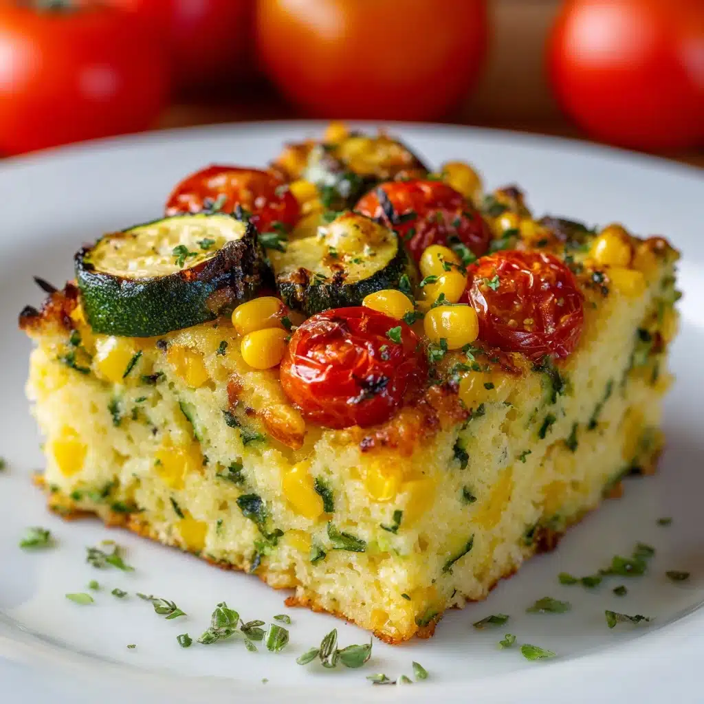 Zucchini Corn Tomato Bake with Parmesan Crust Recipe 4 Zucchini Corn Tomato Bake with Parmesan Crust Recipe - Recipe Image