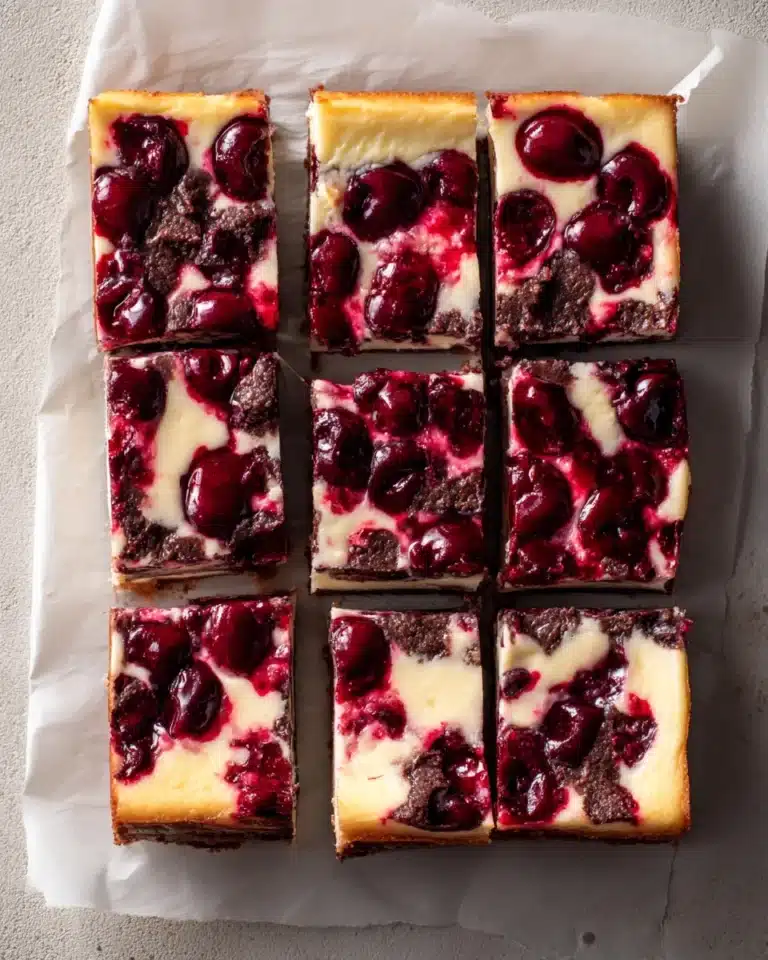 CHERRY CHEESECAKE BROWNIES Recipe