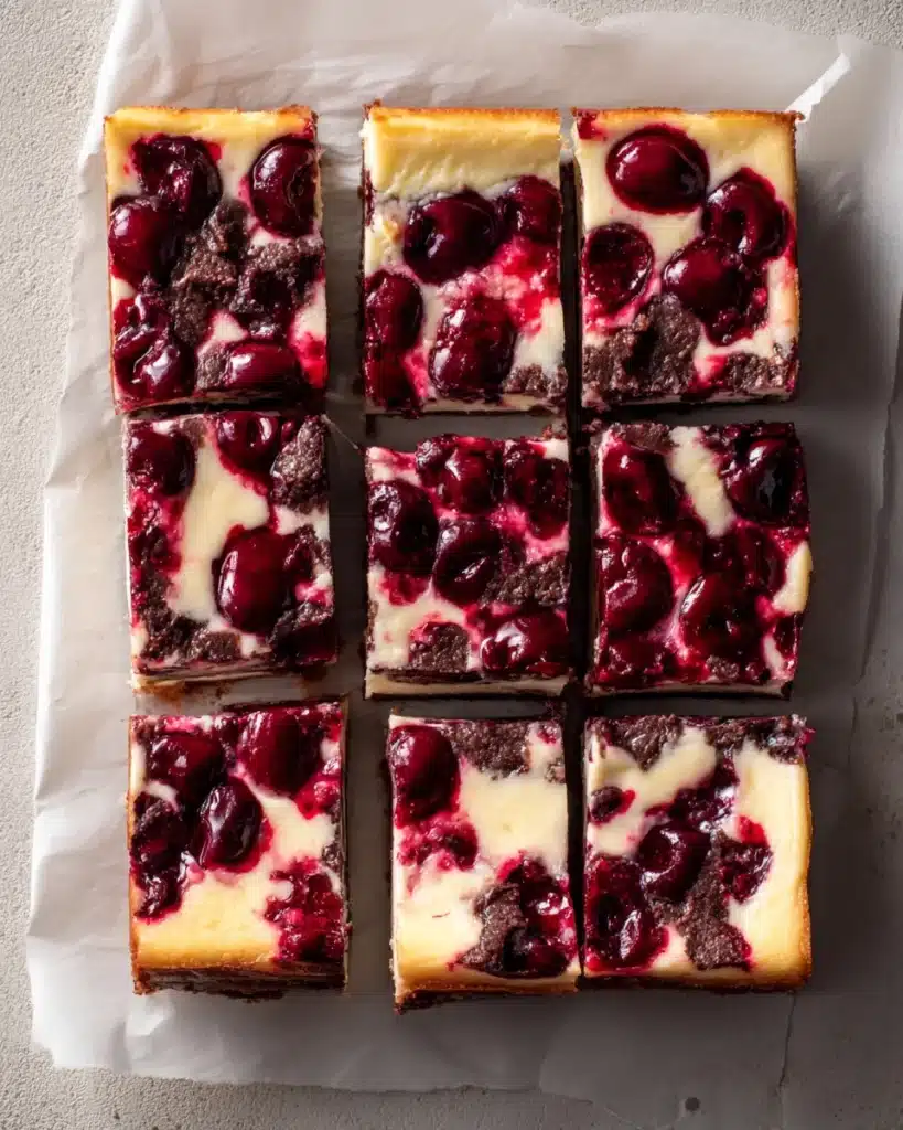CHERRY CHEESECAKE BROWNIES Recipe