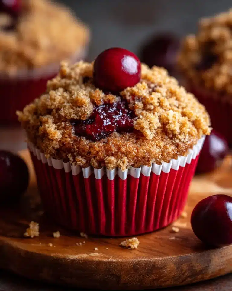 Cherry Cobbler Muffins Recipe