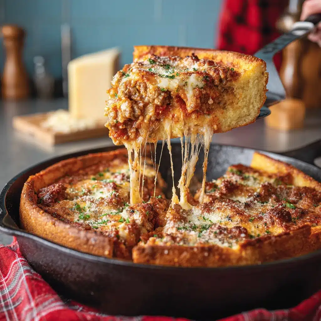 Cast Iron Skillet Pizza Recipe - Recipe Image