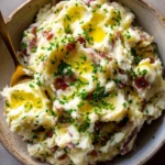 Steakhouse Red Skin Roasted Garlic Mashed Potatoes Recipe
