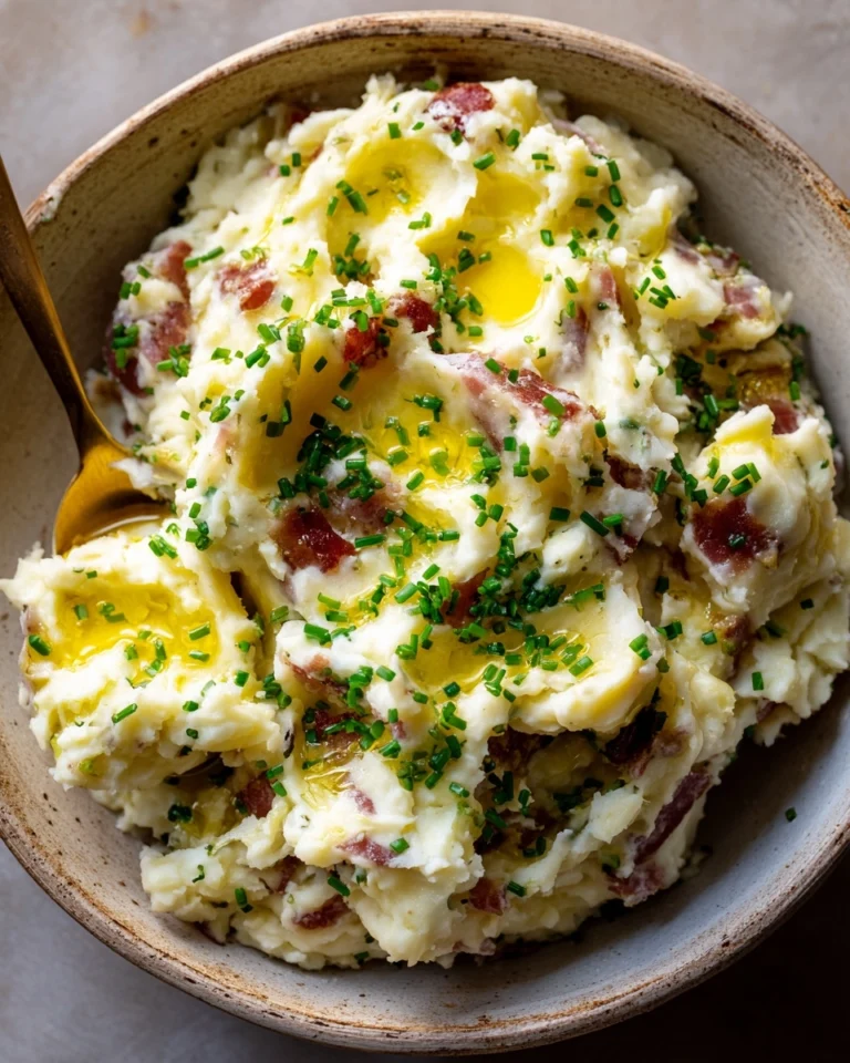 Steakhouse Red Skin Roasted Garlic Mashed Potatoes Recipe