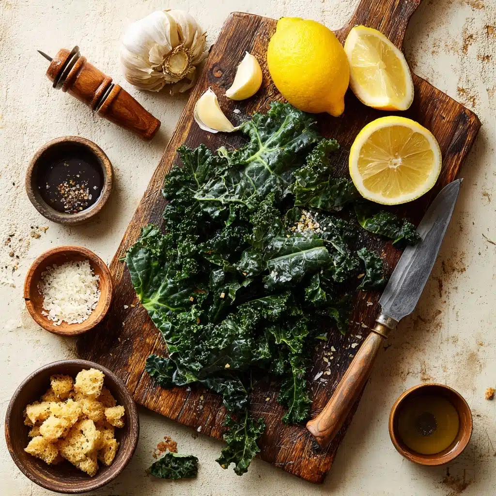 Lemony Parmesan Kale Salad Recipe - Recipe Image