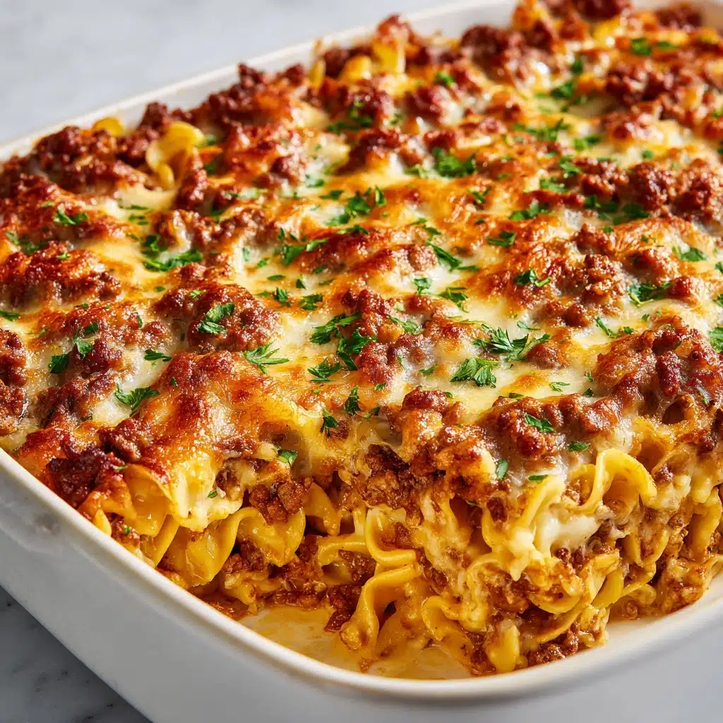 Sour Cream Beef Noodle Casserole Recipe - Recipe Image