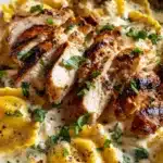 Asiago Tortellini Alfredo with Grilled Chicken Recipe