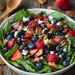 15-Minute Strawberry Spinach Salad Recipe
