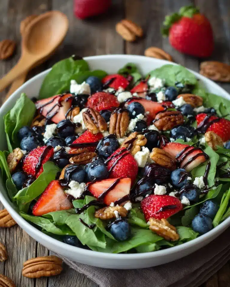 15-Minute Strawberry Spinach Salad Recipe
