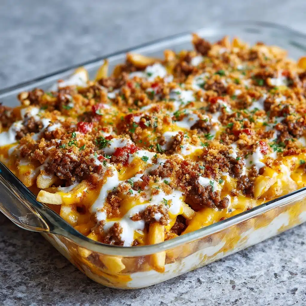 Cheeseburger French Fry Casserole (Print Format) Recipe - Recipe Image