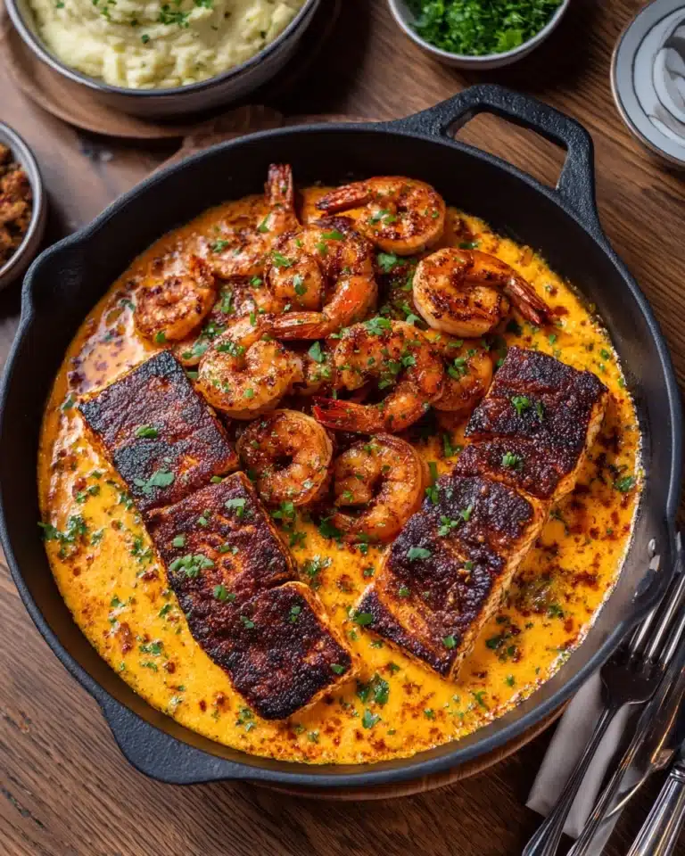 Cajun Salmon and Shrimp Recipe