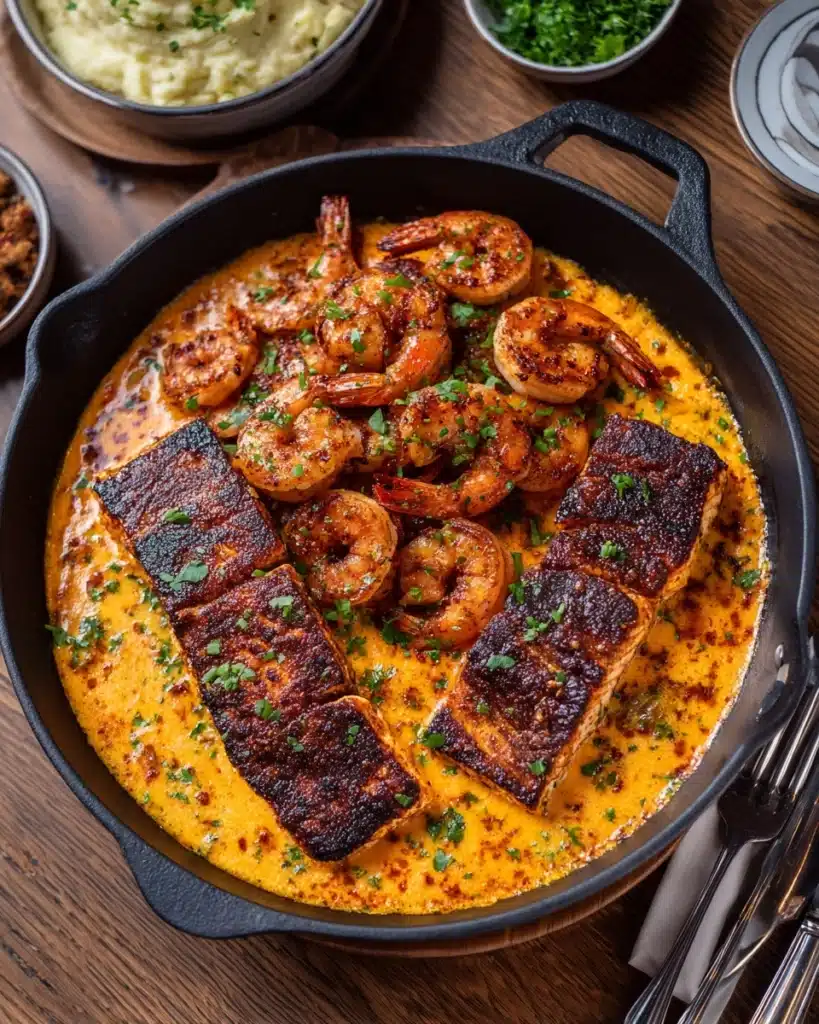 Cajun Salmon and Shrimp Recipe