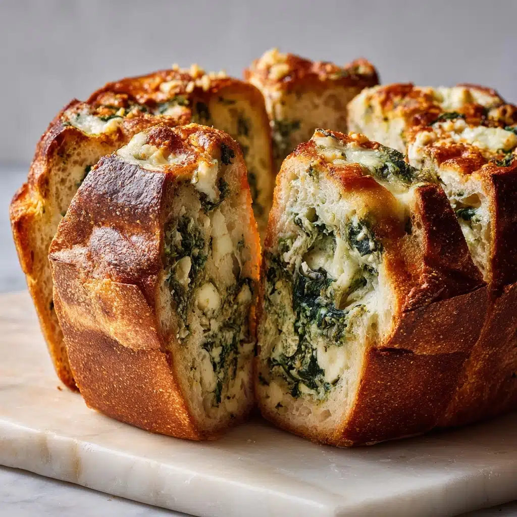 Spinach and Artichoke Stuffed Bread Recipe 5 Spinach and Artichoke Stuffed Bread Recipe - Recipe Image