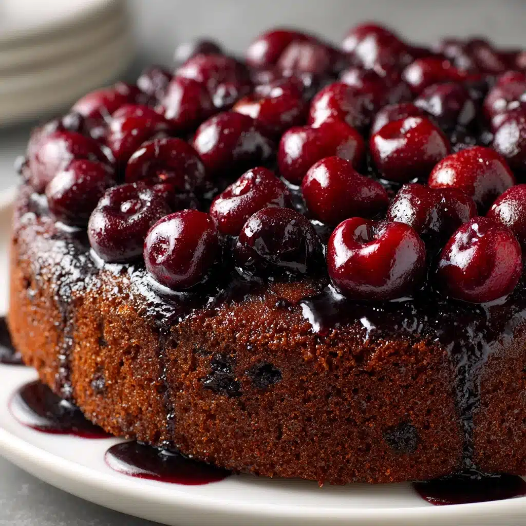 Chocolate Cherry Upside Down Cake Recipe 4 Chocolate Cherry Upside Down Cake Recipe - Recipe Image