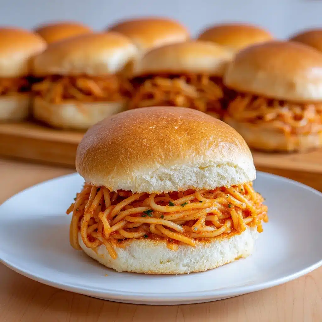 Spaghetti Sliders Recipe 4 Spaghetti Sliders Recipe - Recipe Image