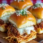 Easy Spaghetti Sliders Cheese Recipe