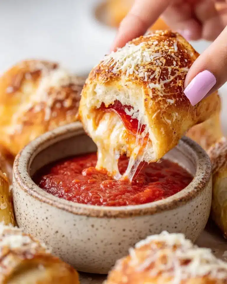 Stuffed Pizza Bites with Garlic Butter Recipe