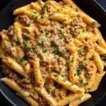 High Protein Creamy Beef Pasta Recipe