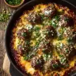 Skillet Chicken Parmesan Meatballs Recipe